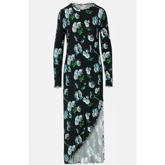 JONATHAN COHEN Lettuce Edge Maxi Dress Neiman Marcus Sustainable XS NWT $415 - Picture 2 of 13